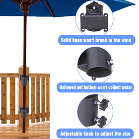 YZZHAJ sturdy steel design supports umbrellas on boats, patios, and balconies.