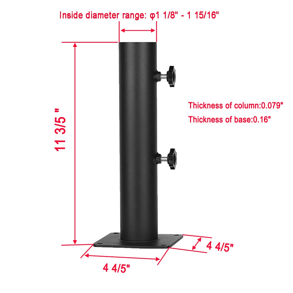 YZZHAJ umbrella base deck mount ready for dock and patio shade.