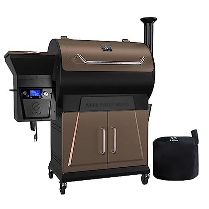 Z GRILLS 2026 front view shows sturdy build and ample cooking space.
