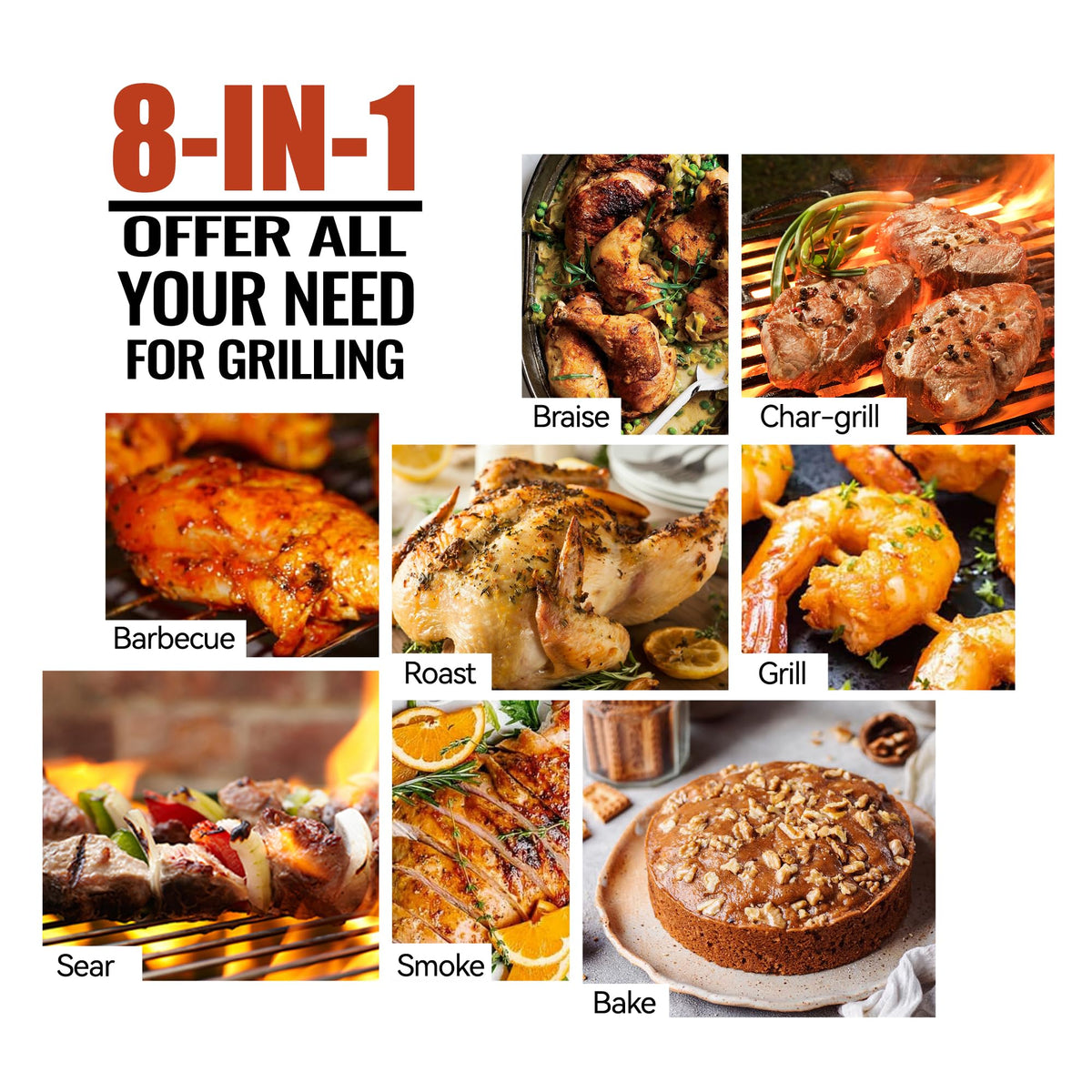 Z GRILLS 2026 upgrade pellet grill in use with burgers and ribs for smoky flavor.