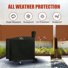 Z GRILLS easy-clean cover with hose-down cleanup