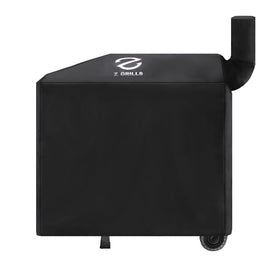 Z GRILLS pellet grill cover 49 inch front view showing full-length protection against weather
