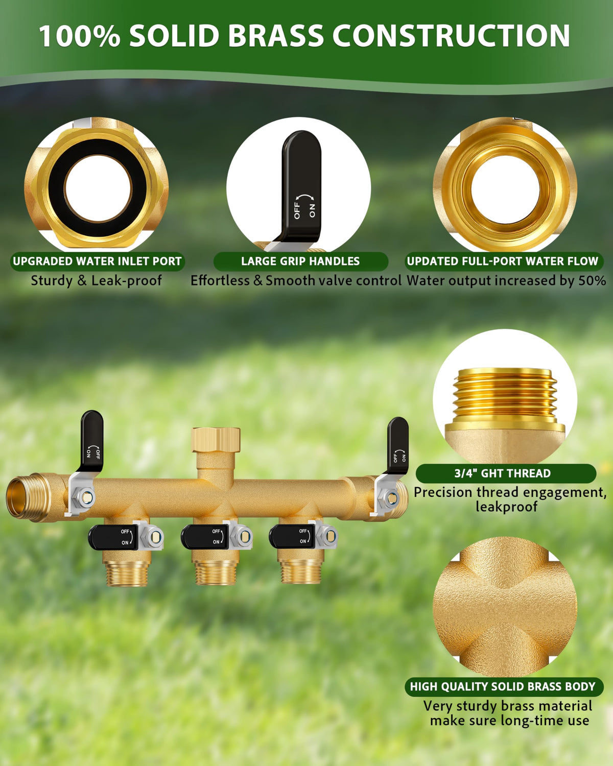 ZaakWang 360 swivel inlet allows flexible hose setup.