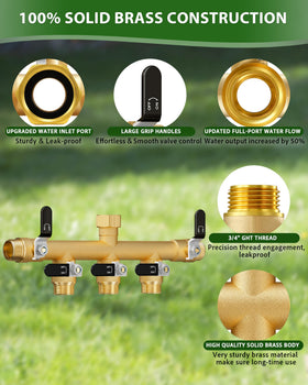 ZaakWang 360 swivel inlet allows flexible hose setup.