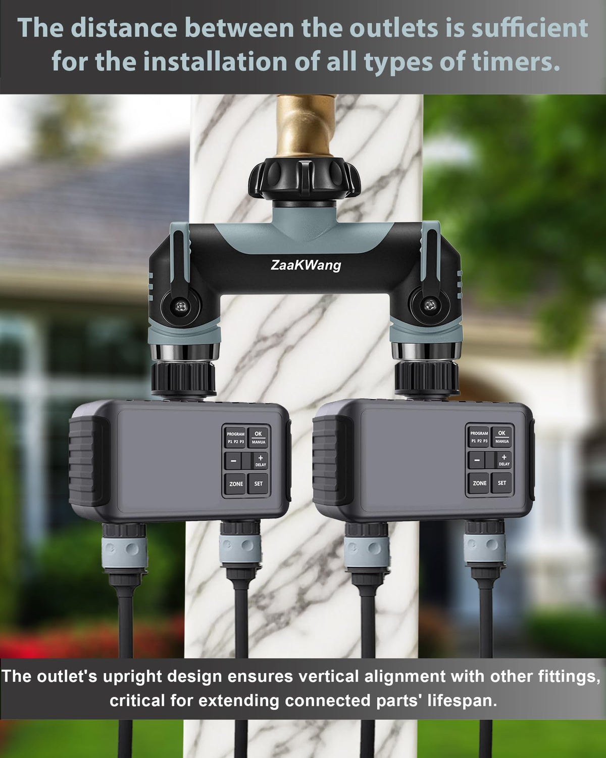 ZaakWang three-quarter-inch GHT thread fits standard faucets.