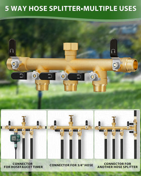 ZaakWang multi-outlet design supports garden watering and washing tasks.