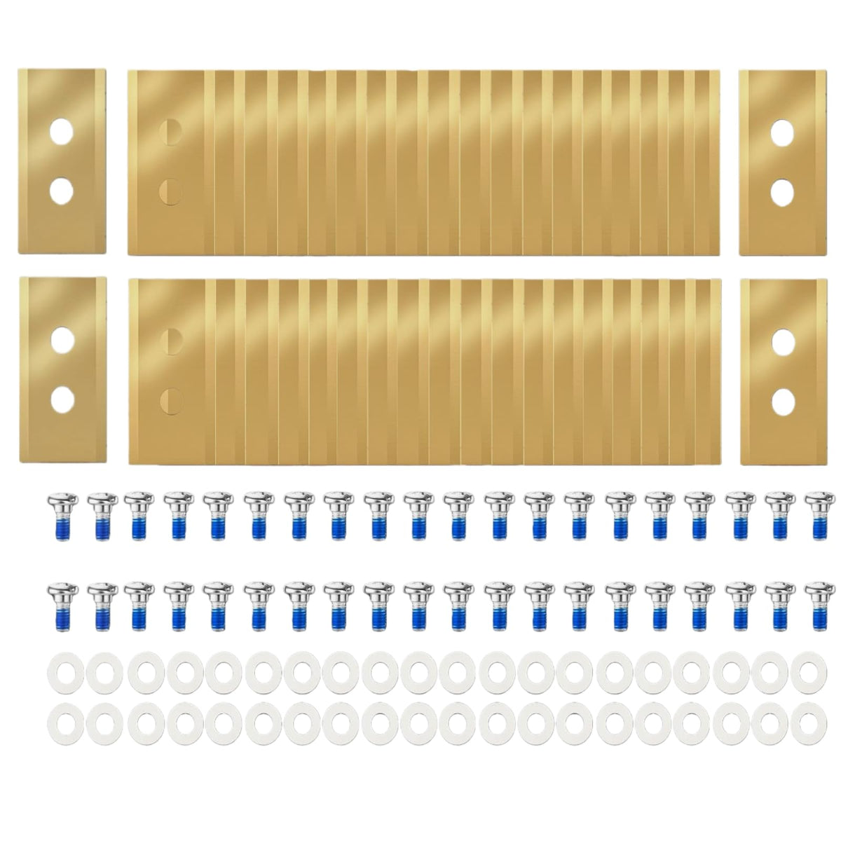 Zabuble titanium blades for Mammotion Luba 2, easy direct-fit installation for smooth mowing