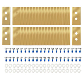 Zabuble titanium blades for Mammotion Luba 2, easy direct-fit installation for smooth mowing