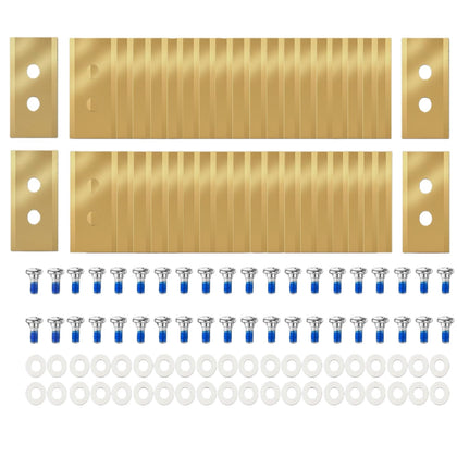 Zabuble titanium blades for Mammotion Luba 2, easy direct-fit installation for smooth mowing