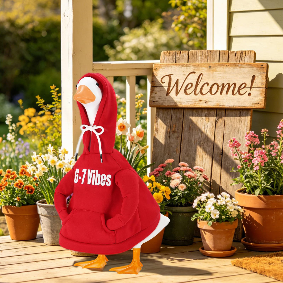 Zadoreck porch goose outfit with drawstring hood for a polished fit.