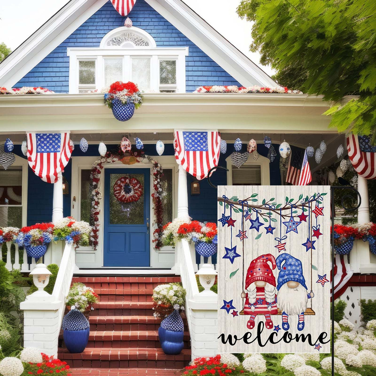 ZAEW Fourth of July flag with bold colors for yard display.