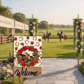ZAEW outdoor flag for holidays and parties adds festive flair.