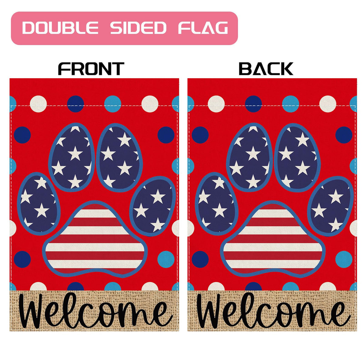 ZAEW outdoor yard flag withstands sun and wind for seasonal use.