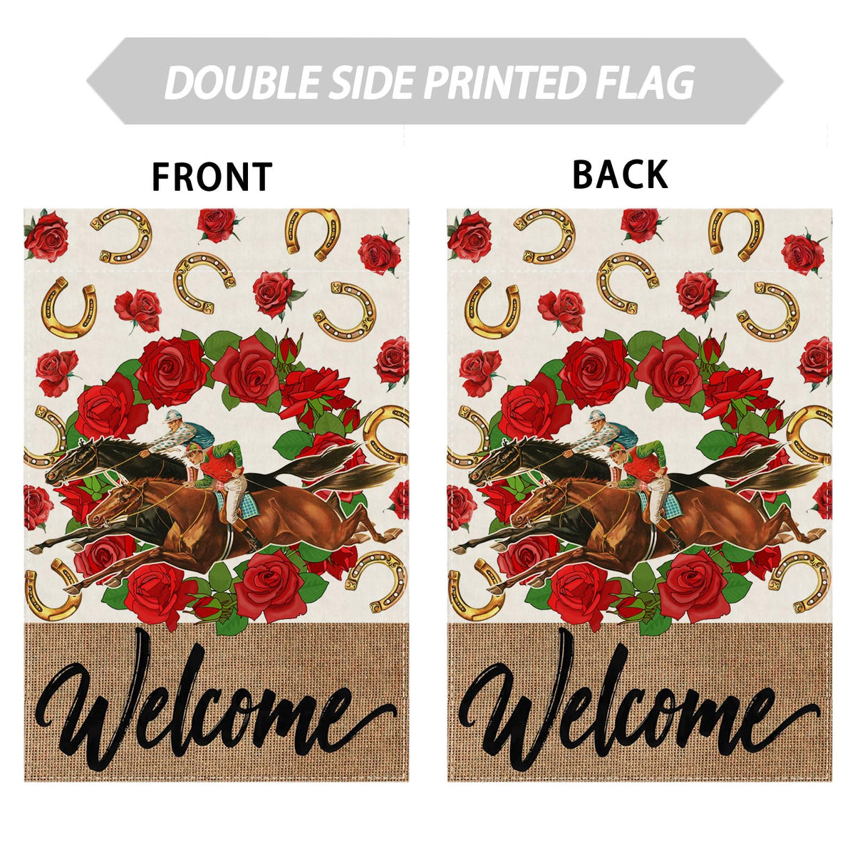 ZAEW flag crafted from premium jute for sun and wind durability.