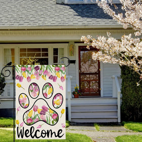 ZAEW spring garden flag with vibrant colors to brighten yards