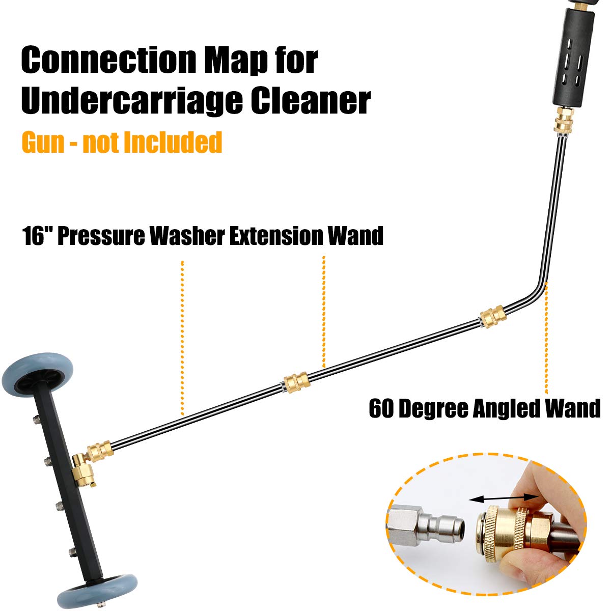 ZALALOVA water broom mode cleans debris from driveways and decks