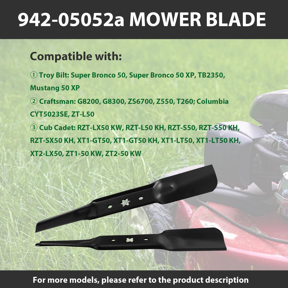 Includes 3 blades for easy maintenance and cost savings.
