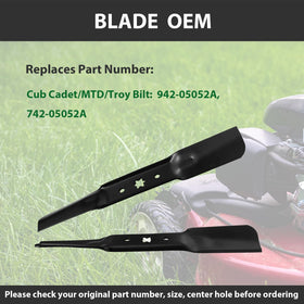 ZALANA triple lift blades in a three-pack upgrade mowing efficiency.