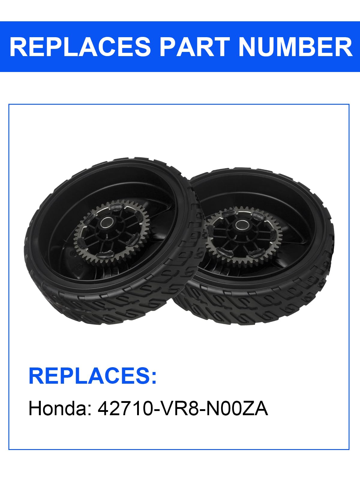 ZALANA 8-inch wheels provide solid footing on uneven lawns.
