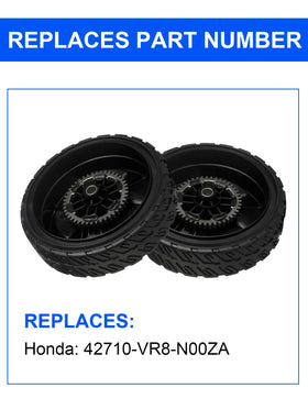 ZALANA 8-inch wheels provide solid footing on uneven lawns.