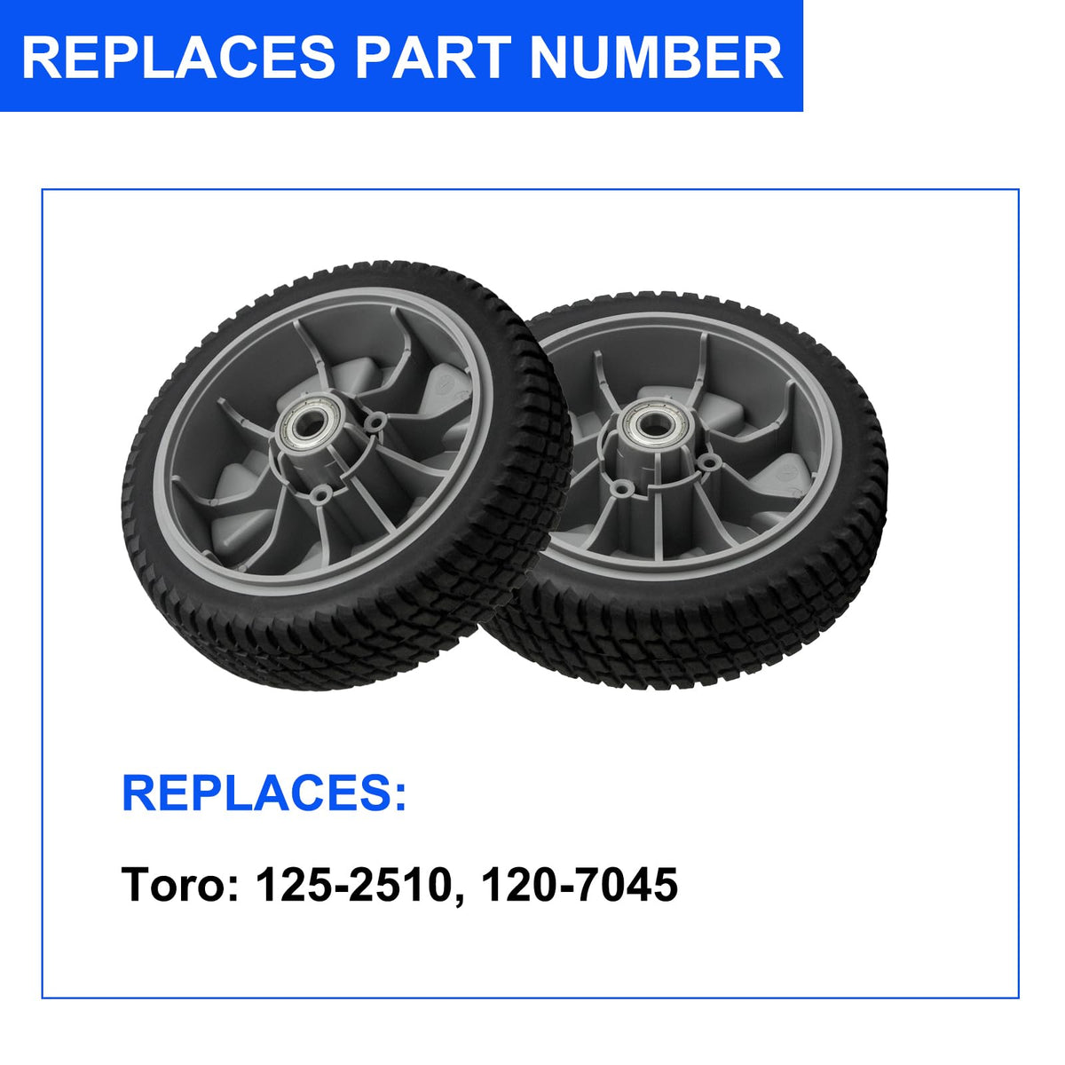 Zalana front wheel easy-install design for quick mower maintenance