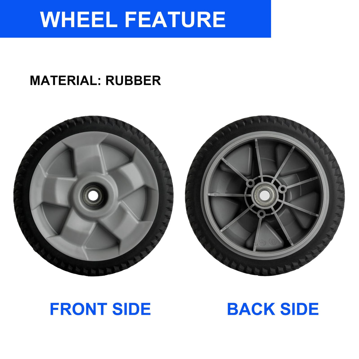 Zalana front-wheel packaging ready-to-install with two wheels
