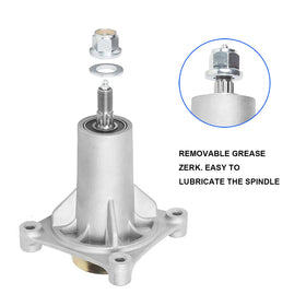 ZALANA spindle grease fitting design enables easy maintenance checks