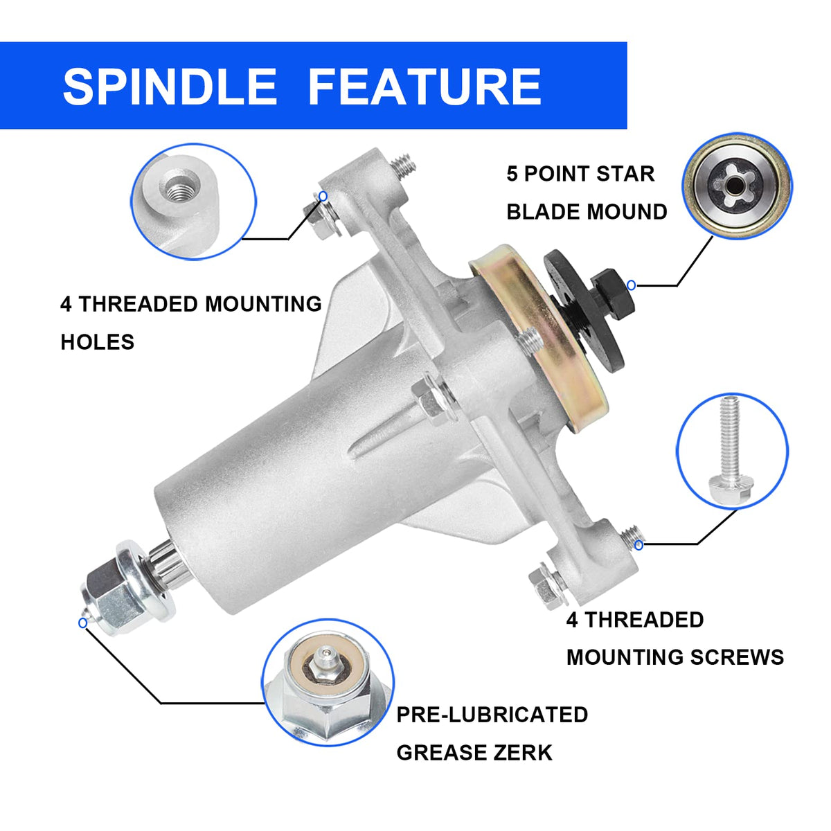 ZALANA installation bolts kit with mounting hardware for secure fit