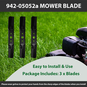 OEM replacement blades compatible with Cub Cadet, Troy-Bilt, and more.