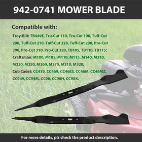 Zalana precise 21-inch blade design promotes clean cuts and mulching.