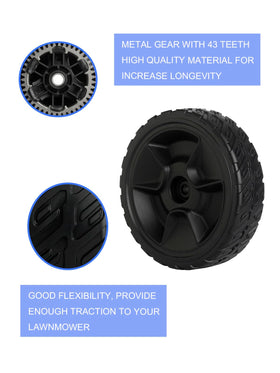 ZALANA rear-drive wheels set of 2 for easy maintenance.