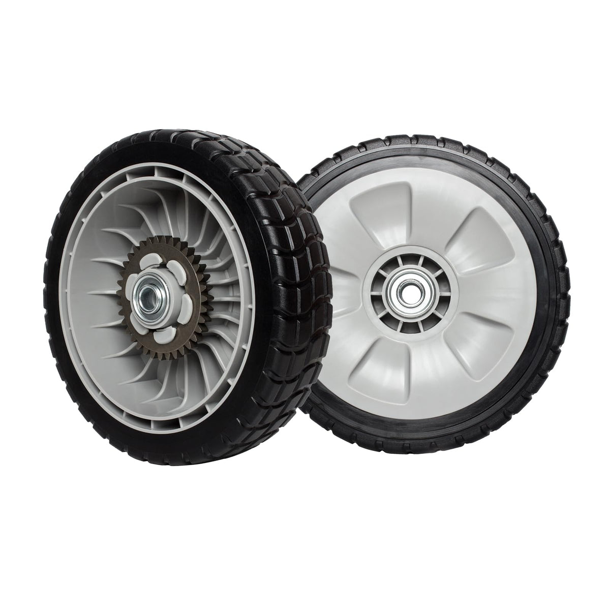 ZALANA rear wheels set, 8-inch diameter, for compatible lawn mowers, stable drive