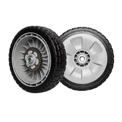 ZALANA rear wheels set, 8-inch diameter, for compatible lawn mowers, stable drive