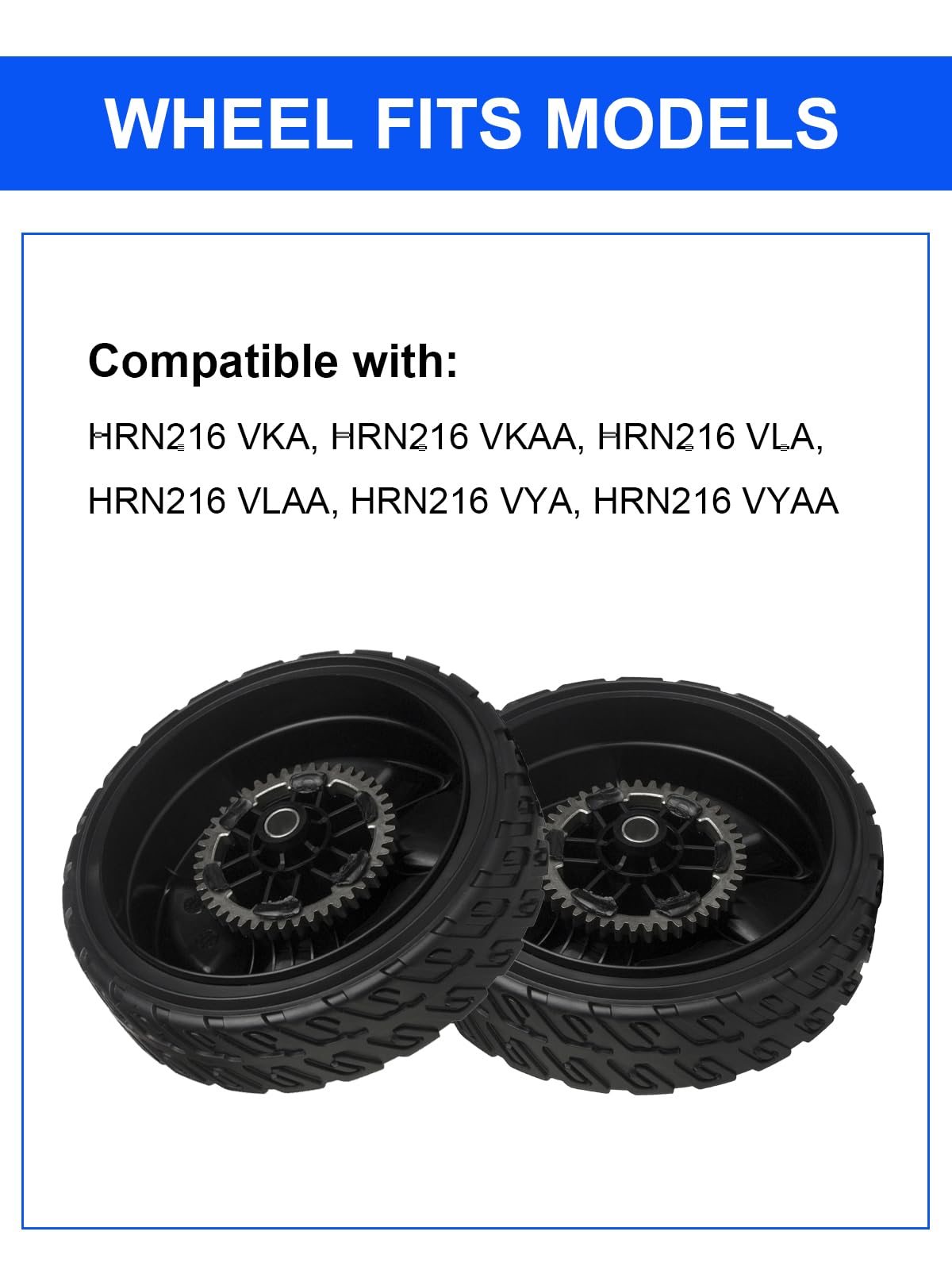 ZALANA compatible replacement wheels for HRN216 streamline mower upkeep.