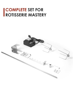 Zalhyrox rotisserie forks-4-set enables even meat spacing for uniform cooking