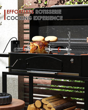 Zalhyrox rotisserie holders keep skewers secure for stable roasting