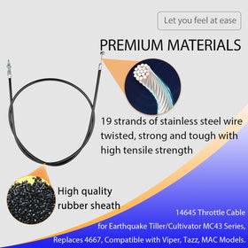 ZanFyxil throttle cable swivel ferrule design enables effortless installation.