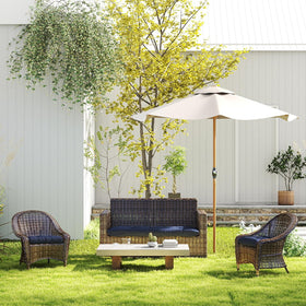 Zanwu Hwyd easy-clean cushion dark blue for outdoor furniture maintenance.