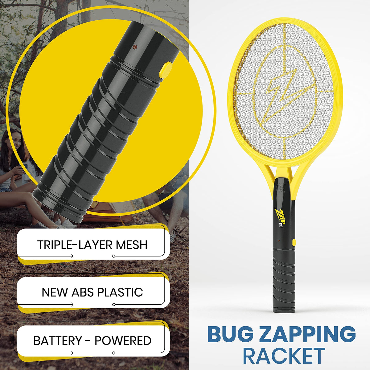 Zap It 3,500-Volt Grid demonstrates strong insect contact for efficient pest control.