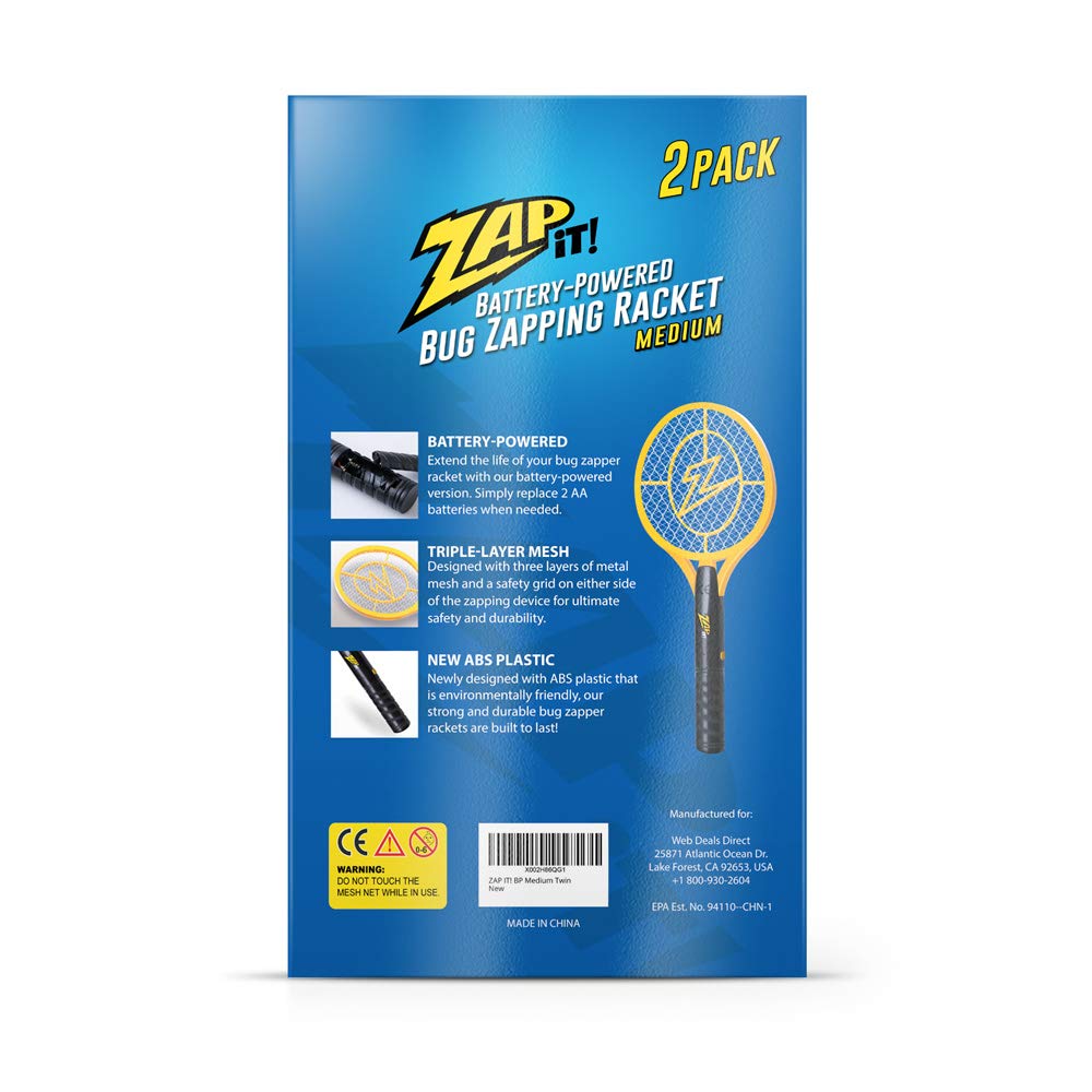 Zap It Batteries Included shows ready-to-use kit with two AA batteries.