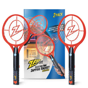 Zap It! Bug Zapper Racket with a 4,000-volt grid for fast pest elimination.
