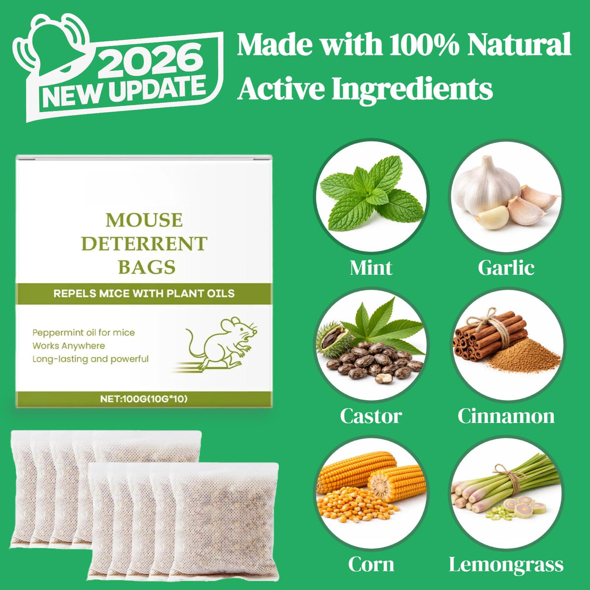 Zapguru Pest Repellent Pouches with mesh bag for simple placement in key areas