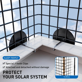 Zapstarz kit includes 100 stainless fasteners and 50 tie wires for secure fit