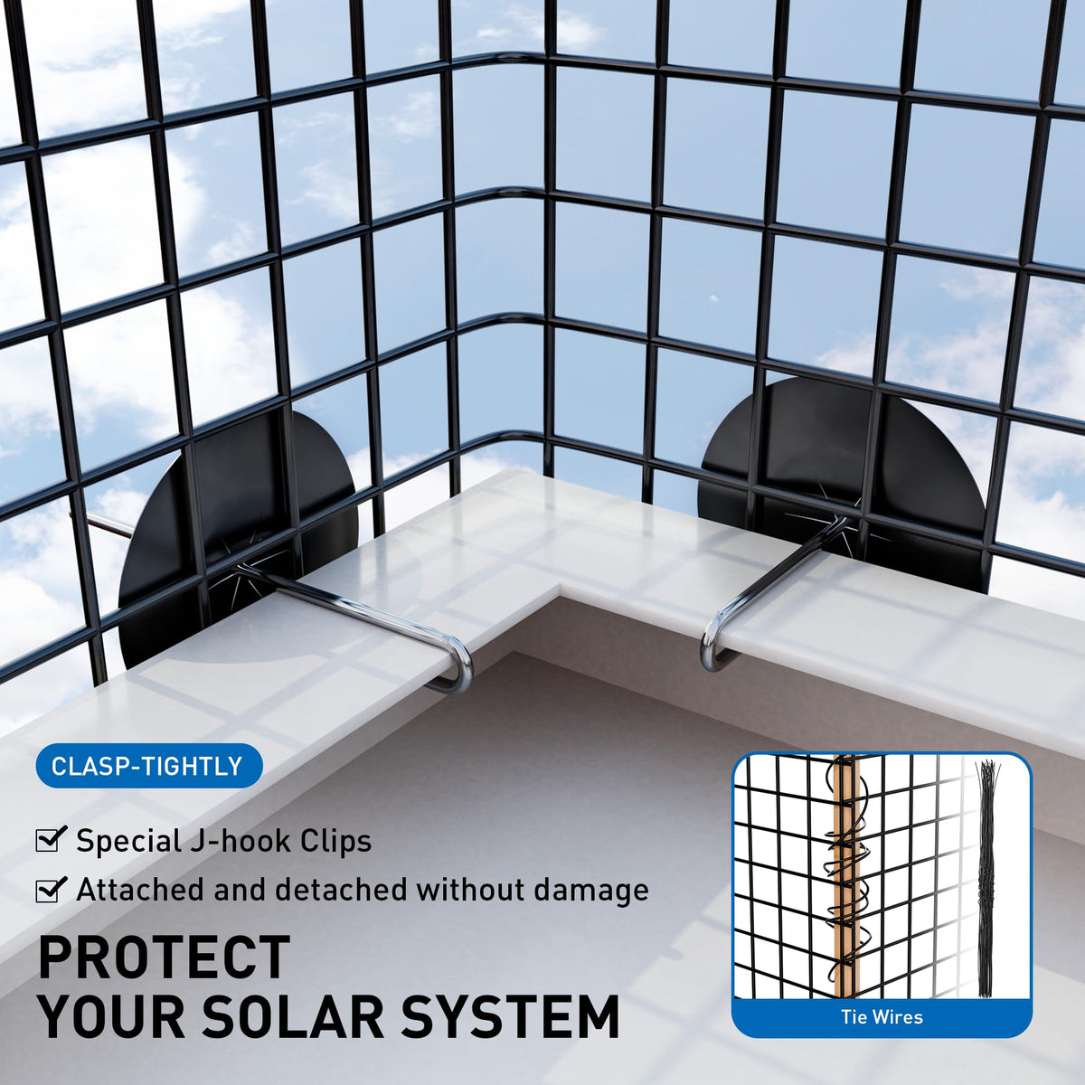Zapstarz PVC coated steel mesh guards rooftop installations