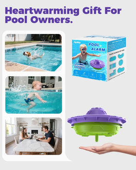 ZapWay alarm covers up to 20x40 feet for larger pools.