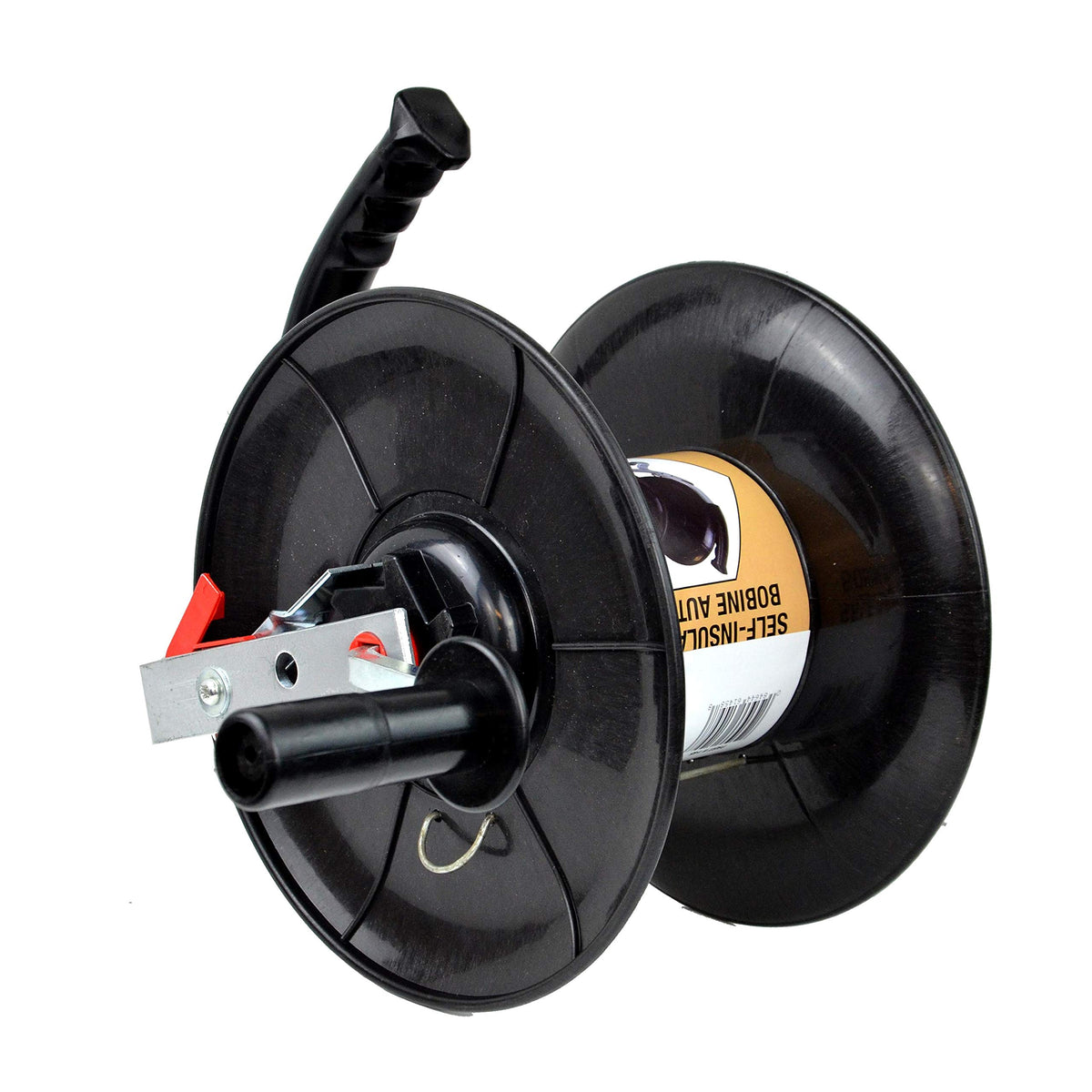 Zareba 145 reel crank ensures smooth, controlled winding.