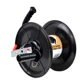 Zareba 145 reel crank ensures smooth, controlled winding.