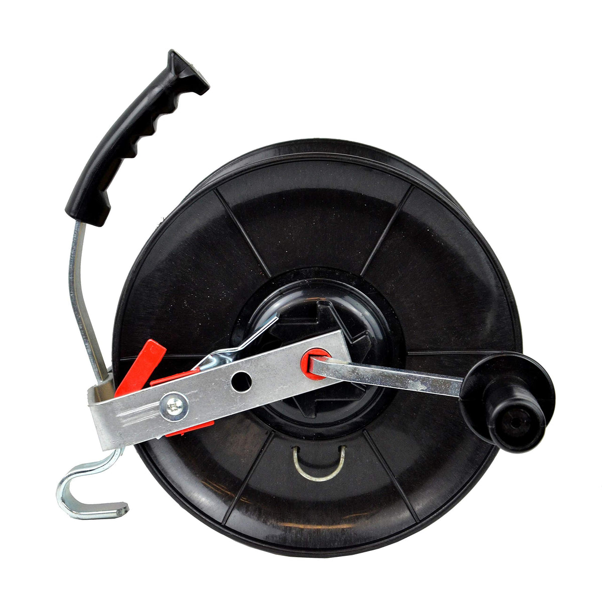 Zareba 145 reel locking system keeps gear secure during transport.