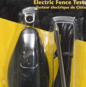 Zareba Electric Fence Tester in use confirms current flow to protect livestock