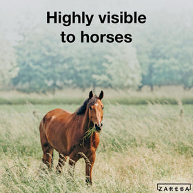Zareba Elite 600 lb break-strength fence tested for safe flex under horse contact